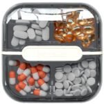 Clear Medicine Storage Box with Handle Home Organizer