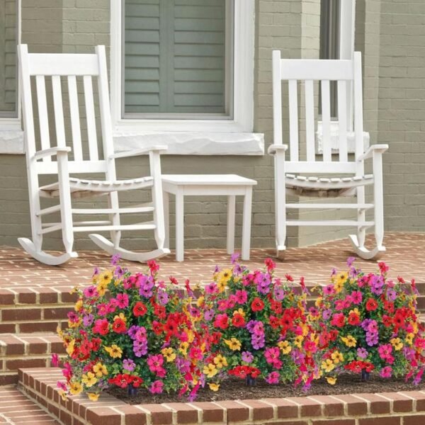 Outdoor Artificial Flower Decoration, 1 Count Fake Green Plant, Room Decor,  Porch Patio Garden Decoration